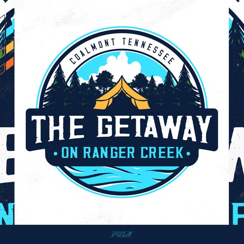 Hip but classic logo design for Glamping Business
