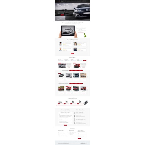 Design the webpage www.CitroenOnline.com