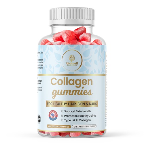 Gummies label design