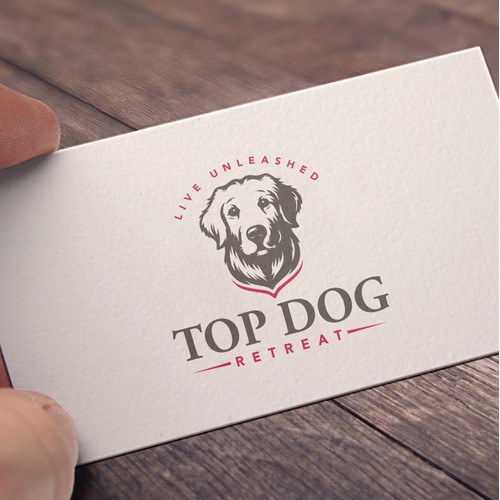 Logo for doggie daycare  and grooming,  
