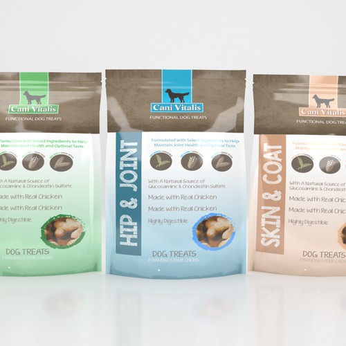 Dog cookies - Create package for natural and functional line of dog cookies