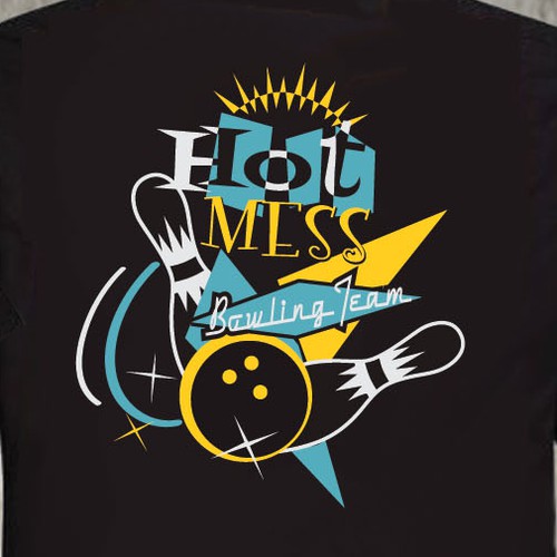 Retro Bowling Shirt Needed for "Hot Mess!"