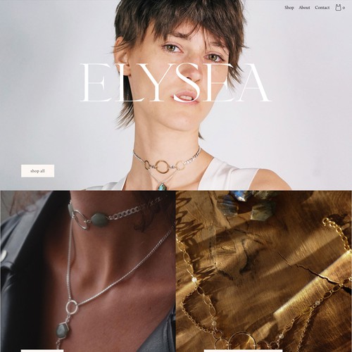 Modern and minimalist redesign for jewelry maker