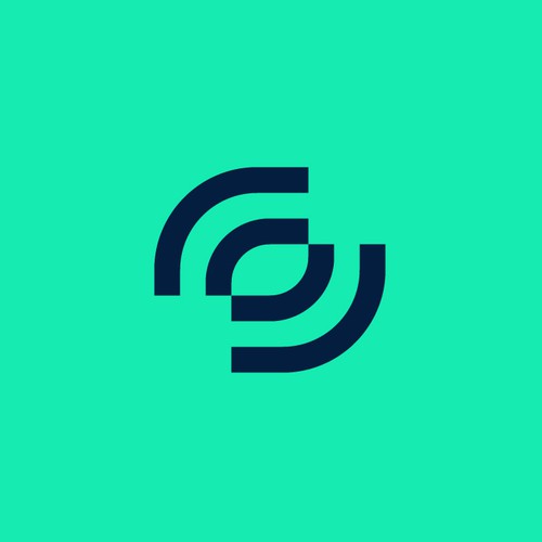 Abstract Geometry Letter S Logo