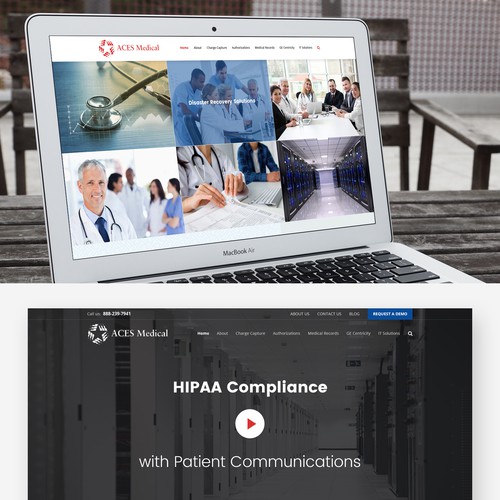 Design a website for a health IT company!