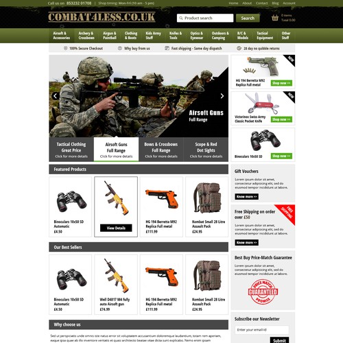 Battle Toys Website Ecommerce