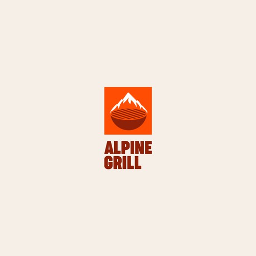 Logo concept for Alpine Grill