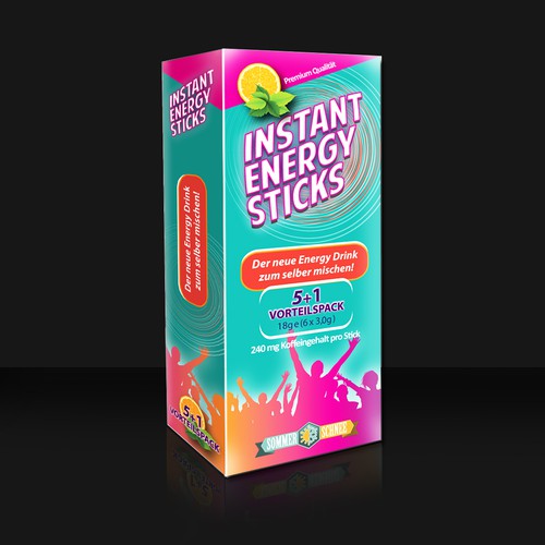 Instant energy sticks
