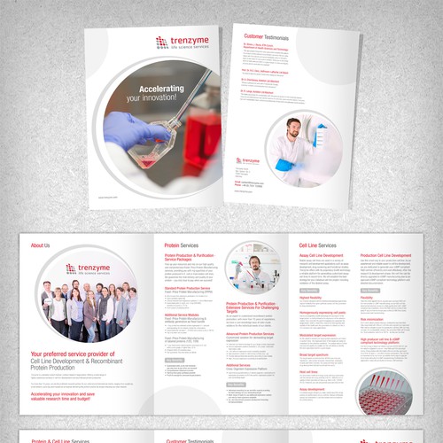Create our new service brochure and help us to become famous in life science industry worldwide!