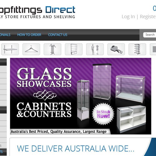 Shopfittings Direct Pty Ltd needs a new banner ad