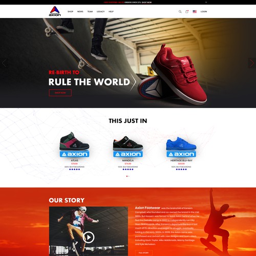 Show e-commerce site design