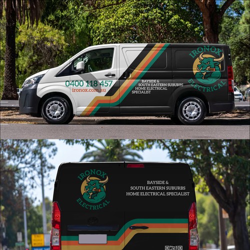 van wrap design for Ironox Electrical