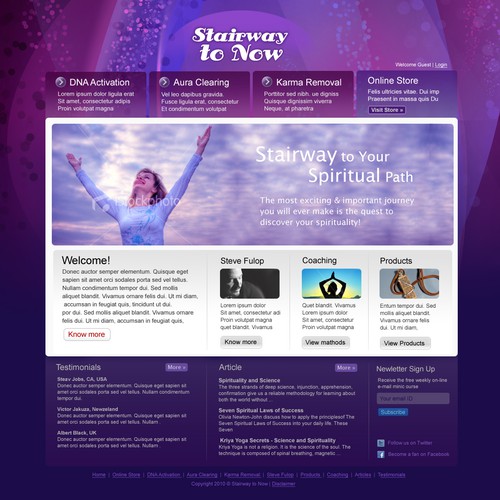 speritual web site design