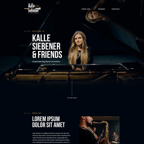 Wordpress Theme for Big Band/Jazz Band/Blues Band