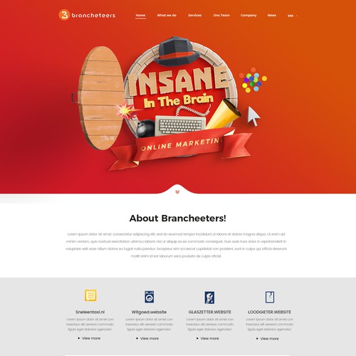 Young and Deary Website for Online Marketing Company