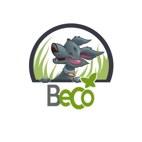 Beco dog concept logo