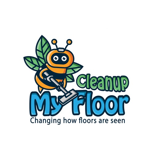 floor cleaning company logo design