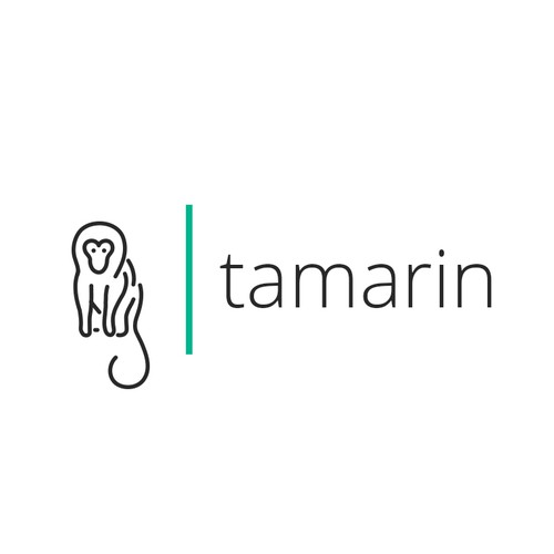 Logo monkey. Tamarin