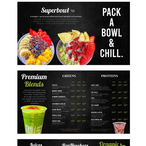 DIGITAL MENU DESIGN 