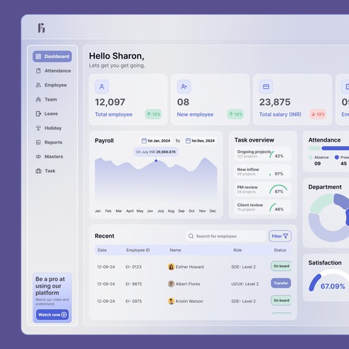 Dashboard design
