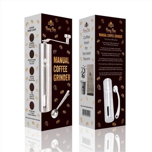 Want to make TOP selling manual coffee grinder packaging on Amazon!