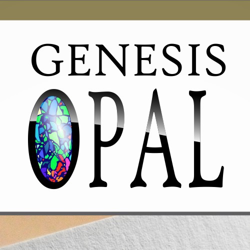 Created a modern logo for a maker of synthetic opal gemstones
