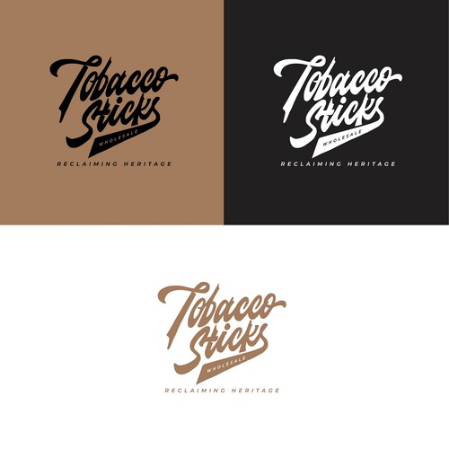 Tobacco Stick Lettering Logo