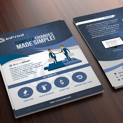 Brochure design for Inprod Company