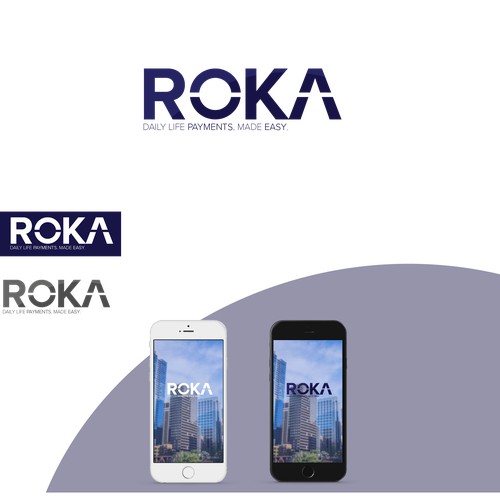 Modern logo concept for a Indian Banking App.