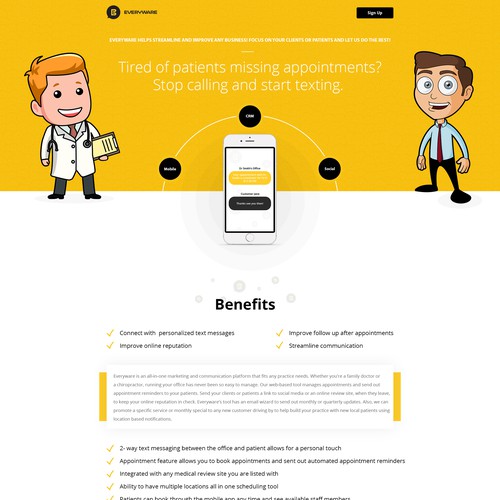 Landing page