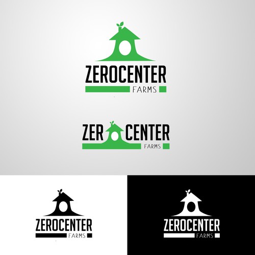 logo concept for zerocenter farms