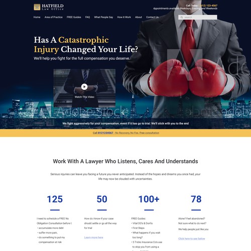 Hatfield Law Office Webdesign