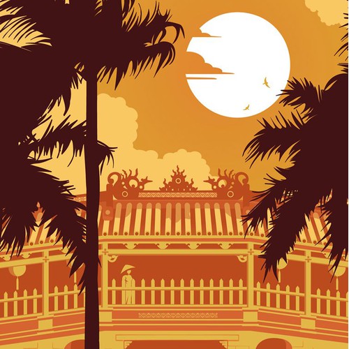 Illustration for a travel guide in Vietnam.