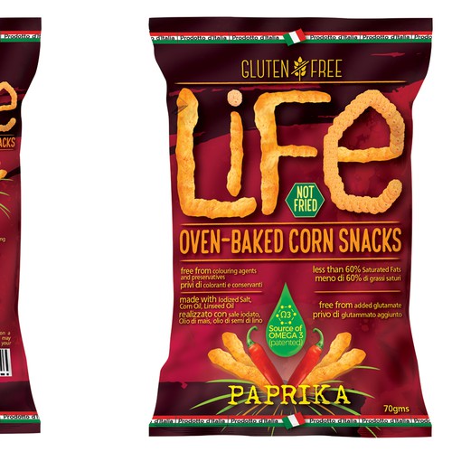 Contemporary concept for snack packaging