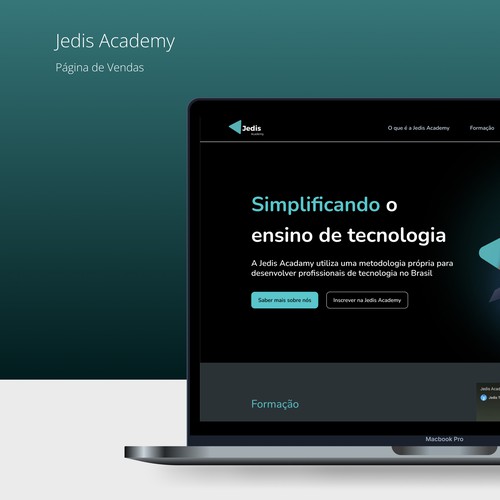 Jedis Academy - Landing Page