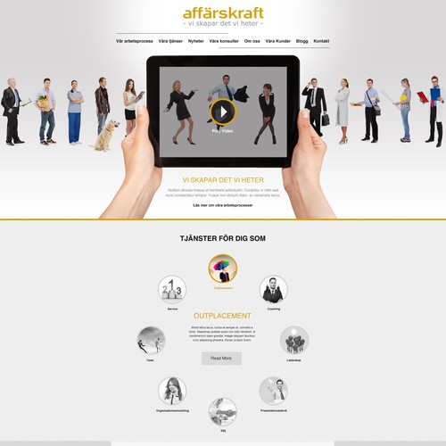 Help Affärskraft  with a new website design
