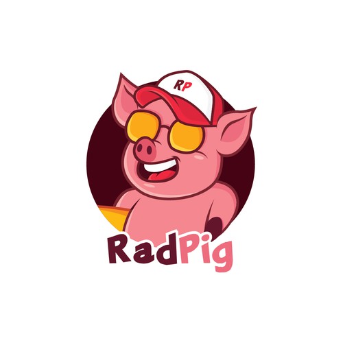 Fun logo for Rad Pig