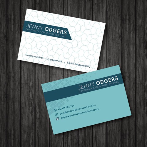 Create a new business card for a corporate affairs professional
