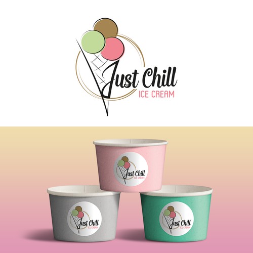 Logo concept for an ice cream shop