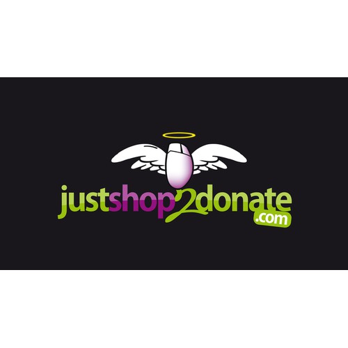 logo for JustShop2Donate