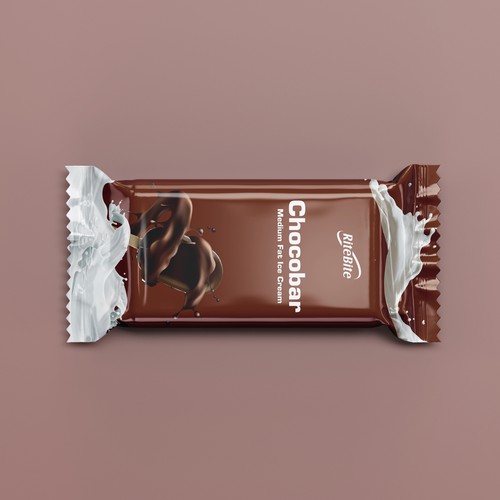 Chocolate ice cream packaging design