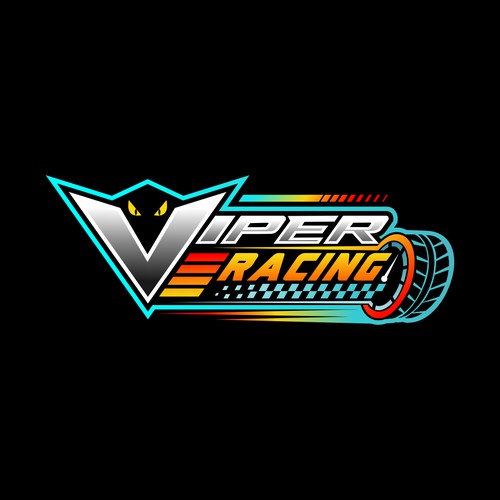 Viper racing logo all design vector style