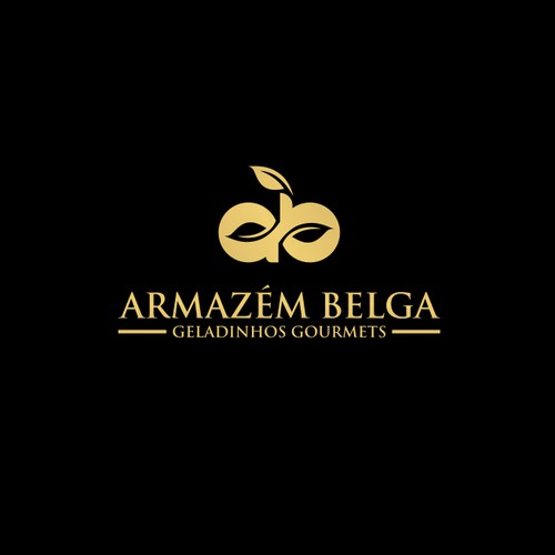 AB logo design , simple , elegant.