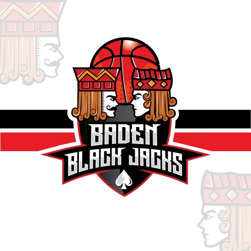 Logo for a basketball team