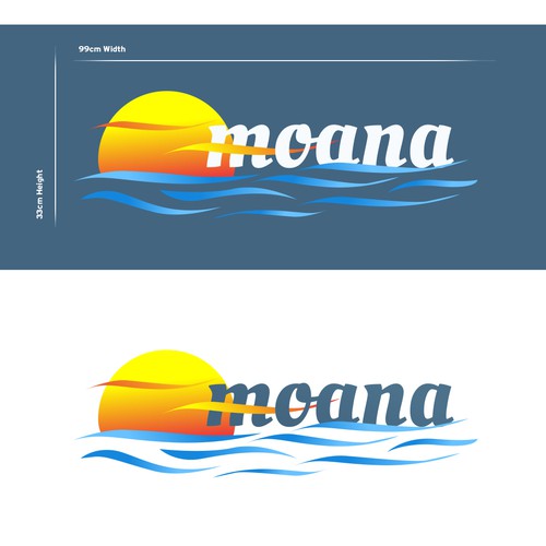 Modern logo for a sailboat