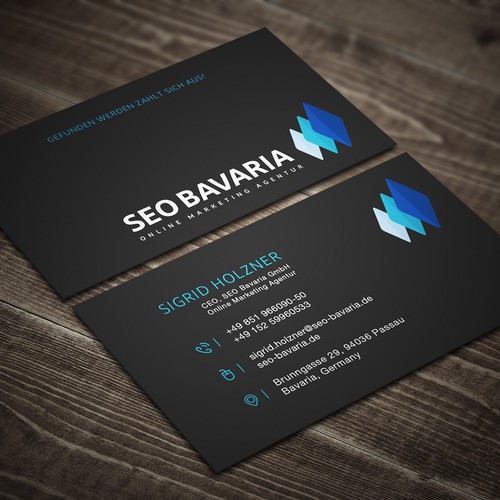 SEO Bavaria Business Card Design