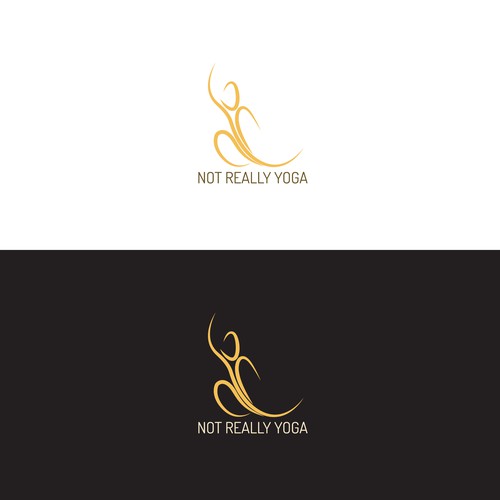 Logo concept for Not Really Yoga