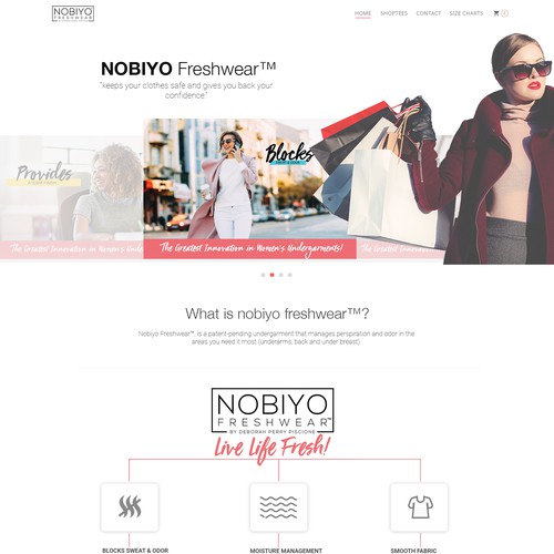Nobiyo Landing page