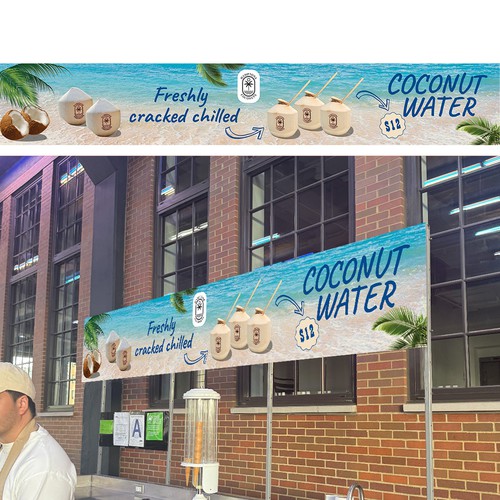 4 piece signage menu board for coconuts!