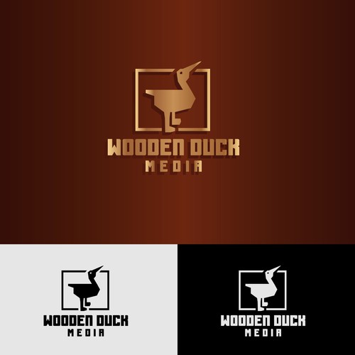 logo proposal for wooden duck media